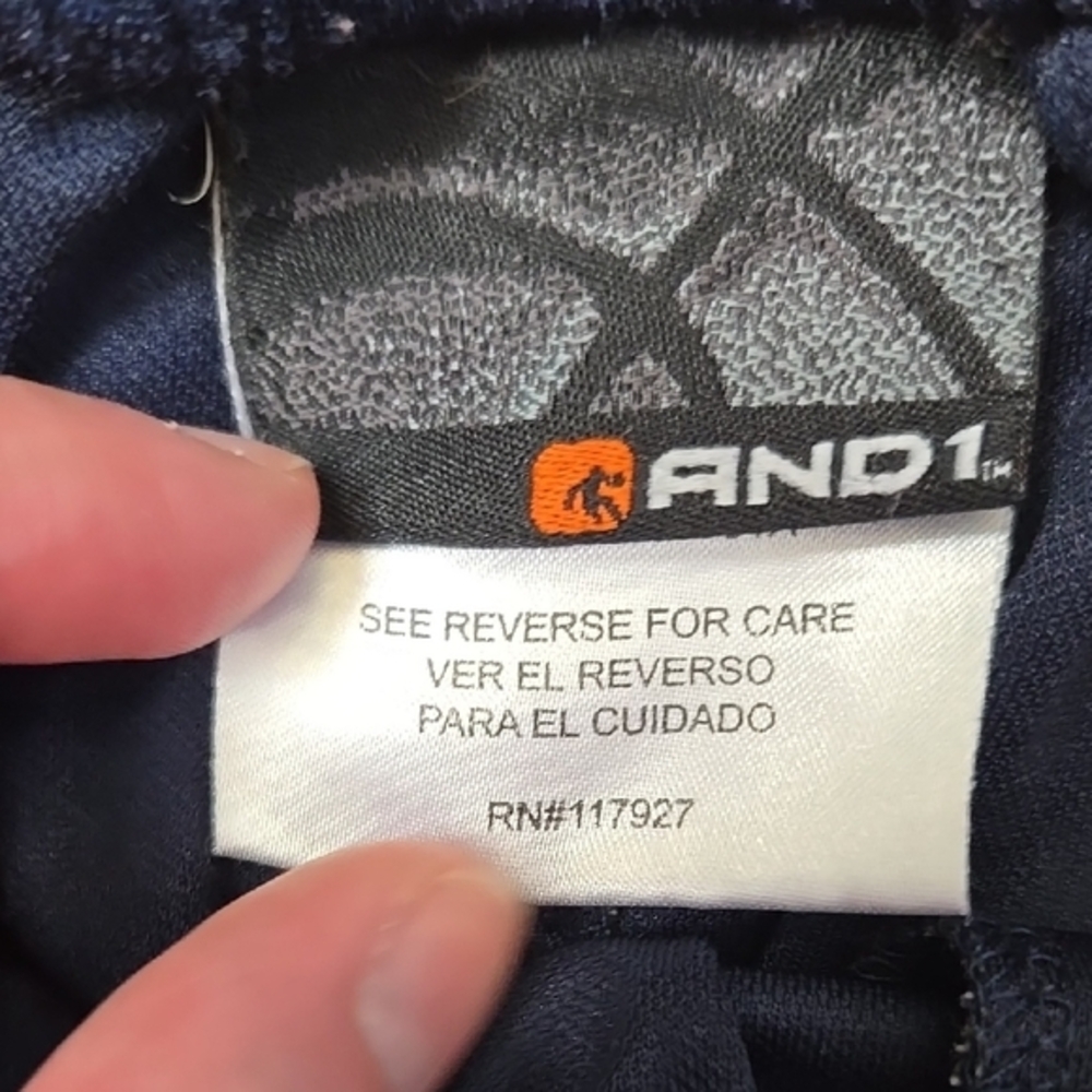 And1 Blue and Yellow Athletic Shorts Lightweight Performance - Picture 2 of 4